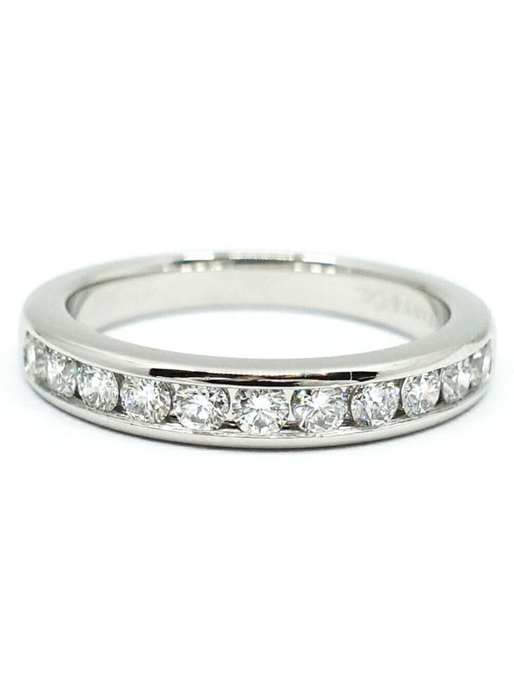 Tiffany & Co Channel Setting Diamond Half Circle Eternity Ring